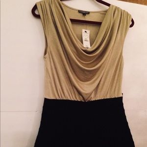 NWT Black and Gold Express Dress